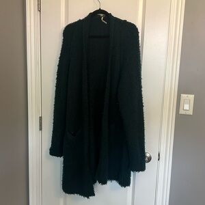 DARK GREEN FREE PEOPLE CARDIGAN